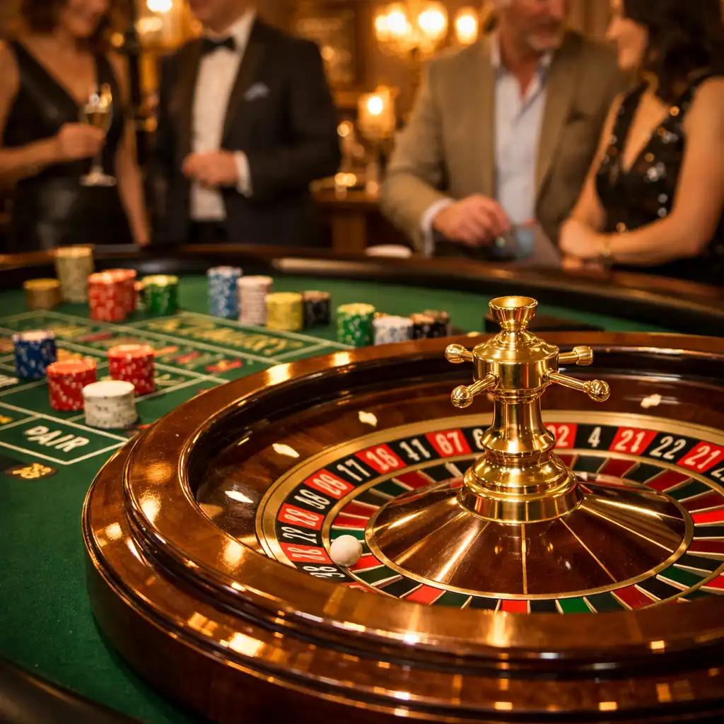 Roulette française élégante dans un décor d’événement premium